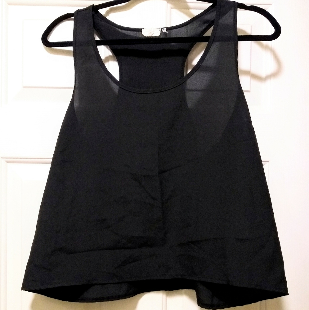 Semi-Sheer, Scoop-Neckline, Racerback Tank